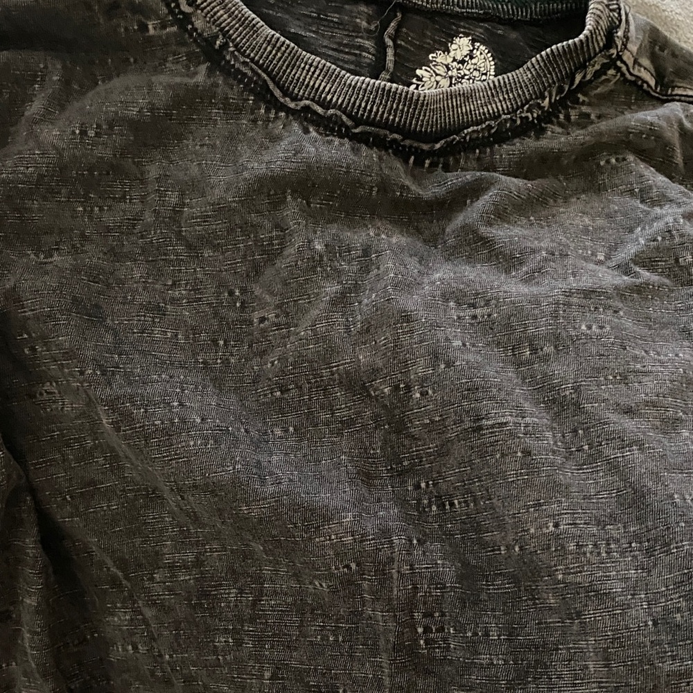 Pilcro Black and White Textured Top
